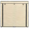 vidaXL - Schoenenkast - met - hoes - 115x28x110 - cm - stof - crème