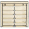 vidaXL - Schoenenkast - met - hoes - 115x28x110 - cm - stof - crème