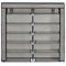 vidaXL - Schoenenkast - met - hoes - 115x28x110 - cm - stof - grijs