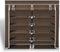 vidaXL - Schoenenkast - met - hoes - 115x28x110 - stof - bruin