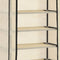 vidaXL - Schoenenkast - met - hoes - 57x29x162 - cm - stof - crème