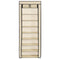 vidaXL - Schoenenkast - met - hoes - 57x29x162 - cm - stof - crème