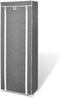 vidaXL - Schoenenkast - met - hoes - 57x29x162 - stof - zwart