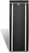 vidaXL - Schoenenkast - met - hoes - 57x29x162 - stof - zwart
