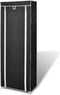 vidaXL - Schoenenkast - met - hoes - 57x29x162 - stof - zwart