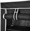 vidaXL - Schoenenkast - met - hoes - 57x29x162 - stof - zwart