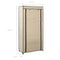 vidaXL - Schoenenkast - met - hoes - 58x28x106 - cm - stof - crème