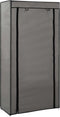 vidaXL - Schoenenkast - met - hoes - 58x28x106 - cm - stof - grijs