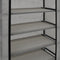 vidaXL - Schoenenkast - met - hoes - 58x28x106 - cm - stof - grijs