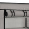 vidaXL - Schoenenkast - met - hoes - 58x28x106 - cm - stof - grijs