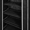 vidaXL - Schoenenkast - met - hoes - 58x28x106 - stof - zwart