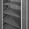 vidaXL - Schoenenkast - met - hoes - 58x28x106 - stof - zwart