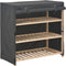 vidaXL - Schoenenkast - met - hoes - 79x40x80 - cm - stof - grijs