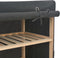 vidaXL - Schoenenkast - met - hoes - 79x40x80 - cm - stof - grijs