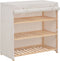 vidaXL - Schoenenkast - met - hoes - 79x40x80 - cm - stof - wit