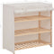 vidaXL - Schoenenkast - met - hoes - 79x40x80 - cm - stof - wit