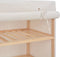 vidaXL - Schoenenkast - met - hoes - 79x40x80 - cm - stof - wit