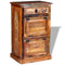 vidaXL - Schoenenkast - met - lade - 4-laags - massief - gerecycled - hout