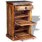 vidaXL - Schoenenkast - met - lade - 4-laags - massief - gerecycled - hout