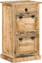 vidaXL - Schoenenkast - met - lade - 4-laags - massief - ruw - mangohout