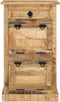 vidaXL - Schoenenkast - met - lade - 4-laags - massief - ruw - mangohout