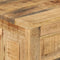 vidaXL - Schoenenkast - met - lade - 4-laags - massief - ruw - mangohout