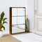 vidaXL - Schoenenkast - met - spiegel - 2-laags - 63x17x67 - cm - gerookt - eiken
