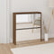 vidaXL - Schoenenkast - met - spiegel - 2-laags - 63x17x67 - cm - betongrijs