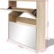 vidaXL - Schoenenkast - met - spiegel - 2-laags - 63x17x67 - cm - gerookt - eiken