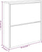 vidaXL - Schoenenkast - met - spiegel - 2-laags - 63x17x67 - cm - gerookt - eiken