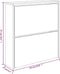 vidaXL - Schoenenkast - met - spiegel - 2-laags - 63x17x67 - cm - betongrijs