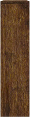 vidaXL - Schoenenkast - met - spiegel - 2-laags - 63x17x67 - cm - gerookt - eiken