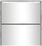 vidaXL - Schoenenkast - met - spiegel - 2-laags - 63x17x67 - cm - betongrijs