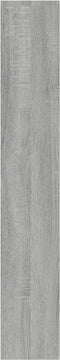 vidaXL - Schoenenkast - met - spiegel - 3-laags - 63x17x102,5 - cm - grijs - sonoma