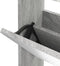 vidaXL - Schoenenkast - met - spiegel - 3-laags - 63x17x102,5 - cm - grijs - sonoma