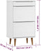 vidaXL - Schoenenkast - MOLDE - 59,5x35x103 - cm - massief - grenenhout - wit