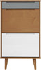 vidaXL - Schoenenkast - MOLDE - 59,5x35x103 - cm - massief - grenenhout - bruin