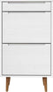 vidaXL - Schoenenkast - MOLDE - 59,5x35x103 - cm - massief - grenenhout - wit