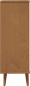 vidaXL - Schoenenkast - MOLDE - 59,5x35x103 - cm - massief - grenenhout - bruin