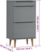 vidaXL - Schoenenkast - MOLDE - 59,5x35x103 - cm - massief - grenenhout - grijs