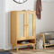 vidaXL-Schoenenkast-SENJA-59,5x35x107-cm-rattan-look-grenenhout-bruin
