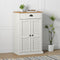 vidaXL - Schoenenkast - VIGO - 60x35x96 - cm - massief - grenenhout - wit