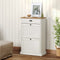 vidaXL - Schoenenkast - VIGO - 60x35x96 - cm - massief - grenenhout - wit