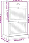 vidaXL - Schoenenkast - VIGO - 60x35x96 - cm - massief - grenenhout