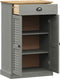 vidaXL - Schoenenkast - VIGO - 60x35x96 - cm - massief - grenenhout - grijs