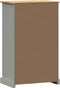 vidaXL - Schoenenkast - VIGO - 60x35x96 - cm - massief - grenenhout - grijs