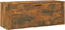 vidaXL - Schoenenkast - wandgemonteerd - 100x35x38 - cm - bewerkt - hout - eiken