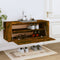 vidaXL - Schoenenkast - wandgemonteerd - 100x35x38 - cm - bewerkt - hout - eiken