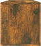 vidaXL - Schoenenkast - wandgemonteerd - 100x35x38 - cm - bewerkt - hout - eiken