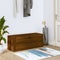 vidaXL - Schoenenkast - wandgemonteerd - 100x35x38cm - bewerkt - hout - bruineiken